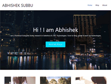 Tablet Screenshot of abhisheksubbu.com